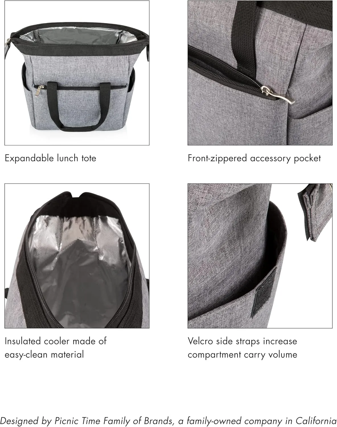 PICNIC TIME NCAA unisex-adult NCAA On The Go Lunch Cooler