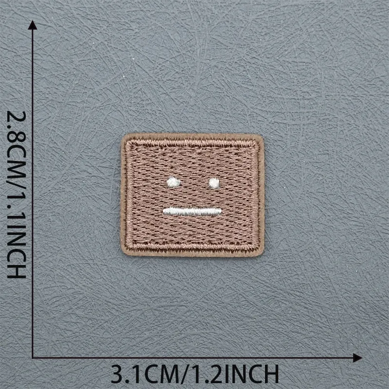 Poker Face Squares Patches