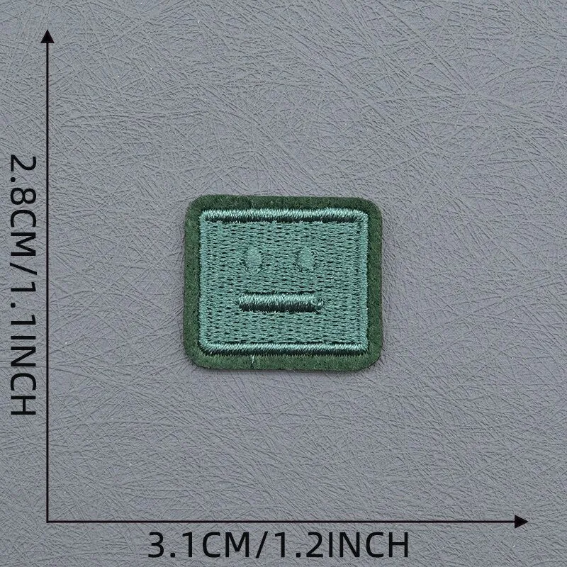 Poker Face Squares Patches