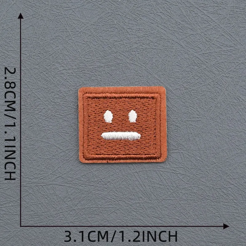 Poker Face Squares Patches