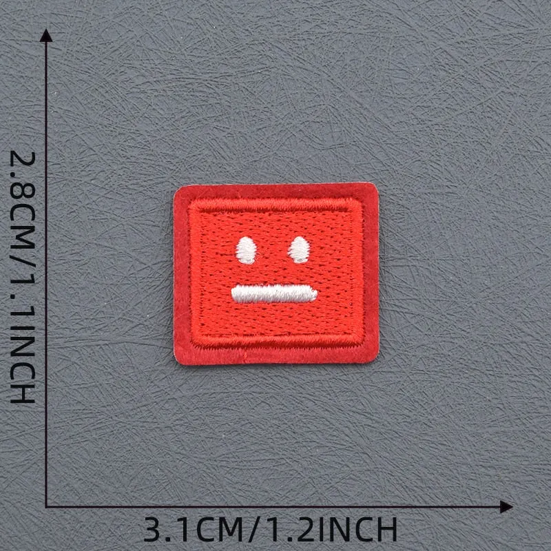Poker Face Squares Patches