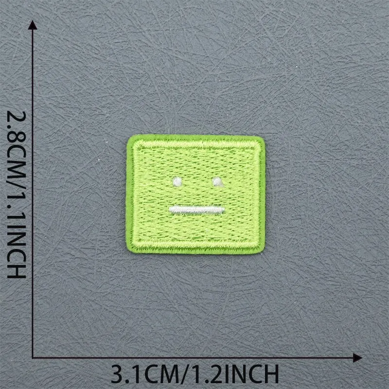 Poker Face Squares Patches
