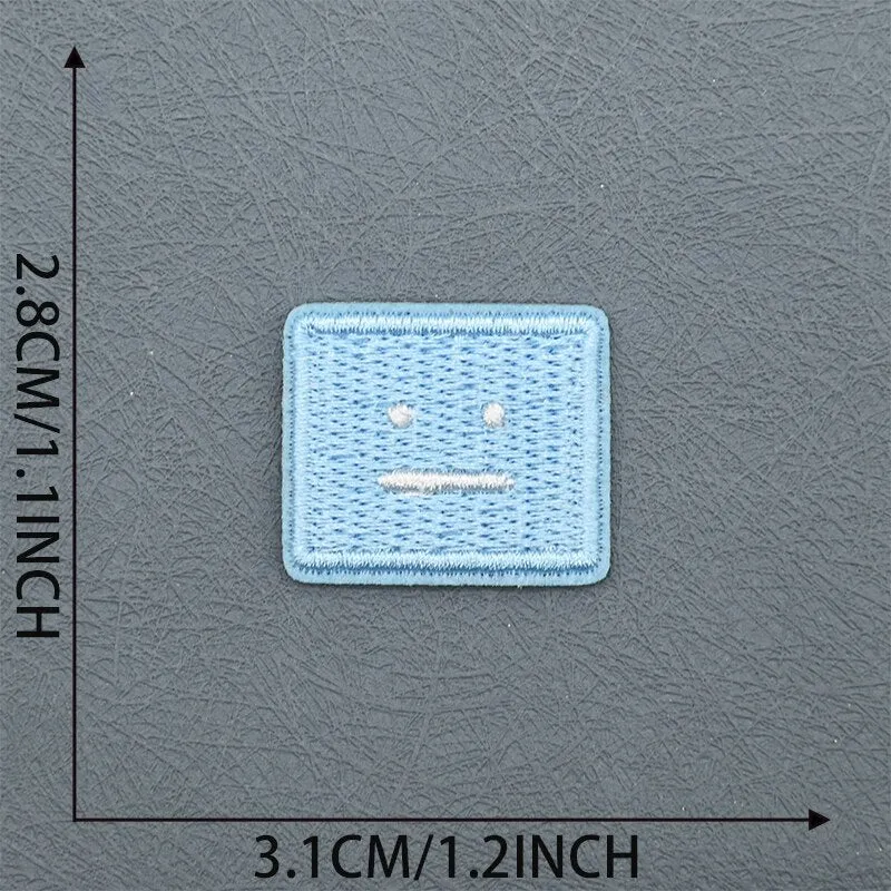 Poker Face Squares Patches