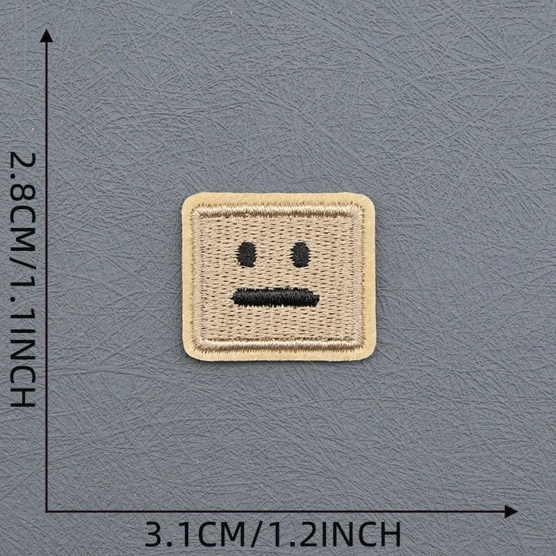 Poker Face Squares Patches