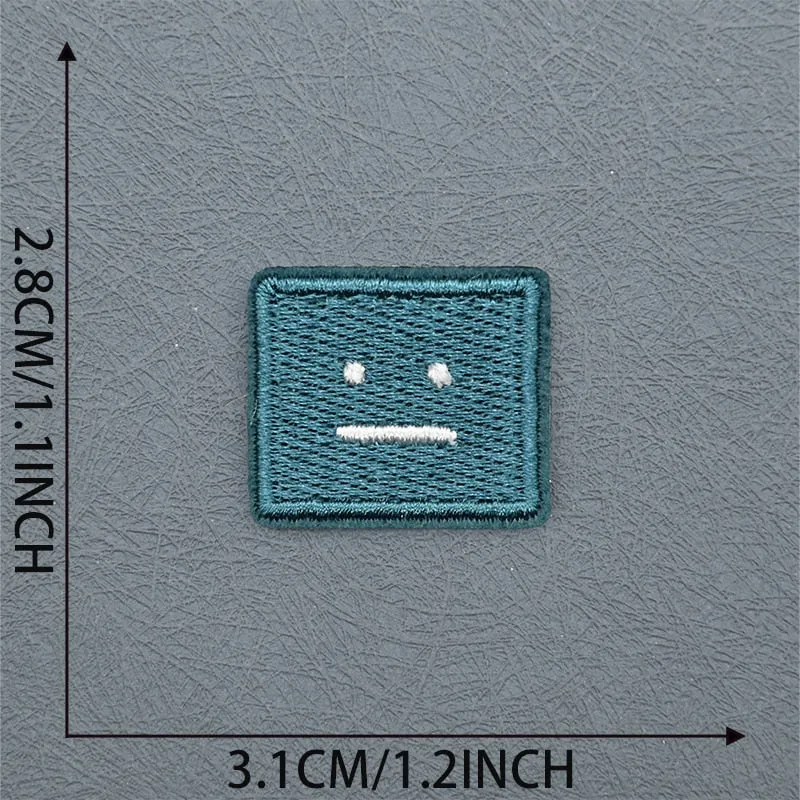Poker Face Squares Patches