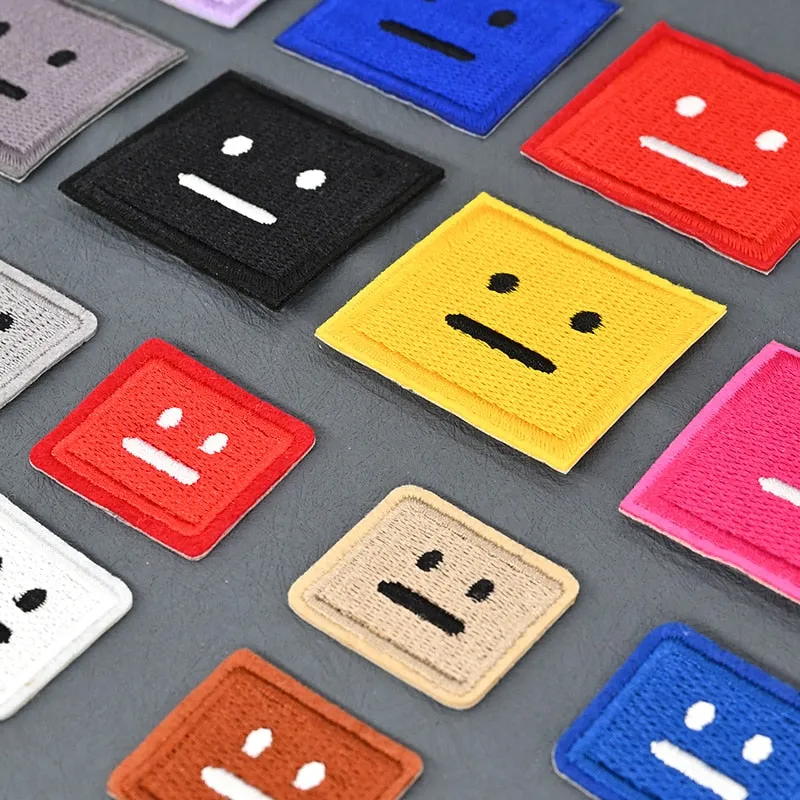 Poker Face Squares Patches