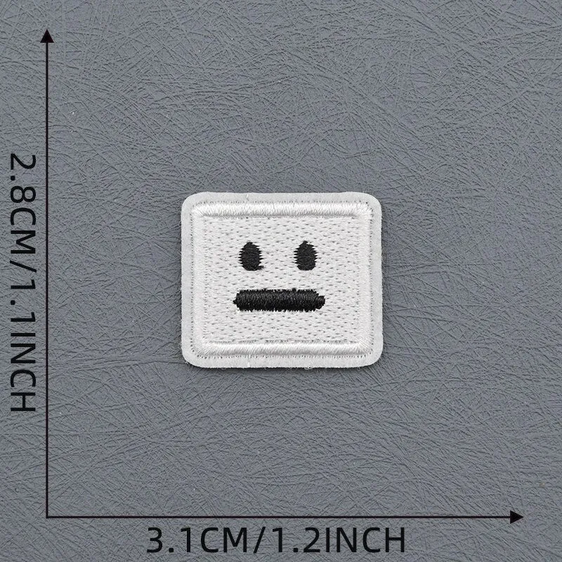 Poker Face Squares Patches