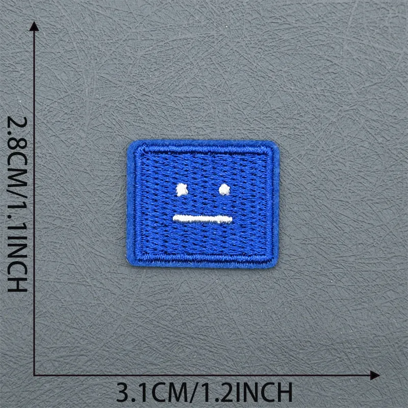 Poker Face Squares Patches