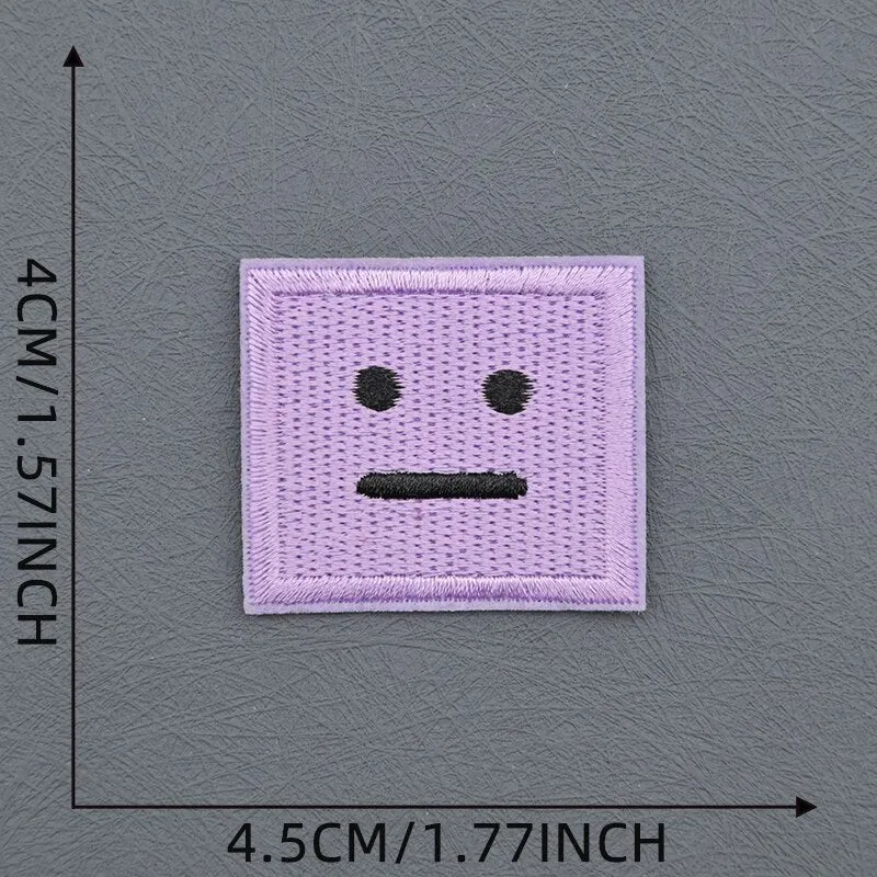 Poker Face Squares Patches