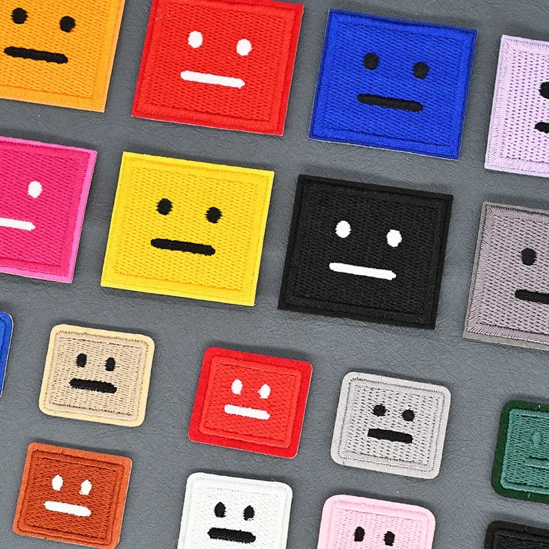 Poker Face Squares Patches
