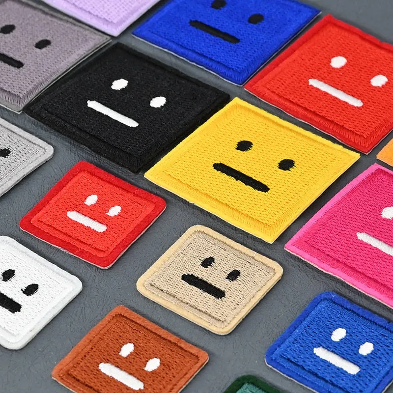 Poker Face Squares Patches