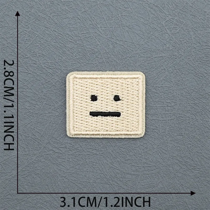 Poker Face Squares Patches