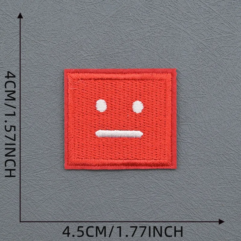 Poker Face Squares Patches