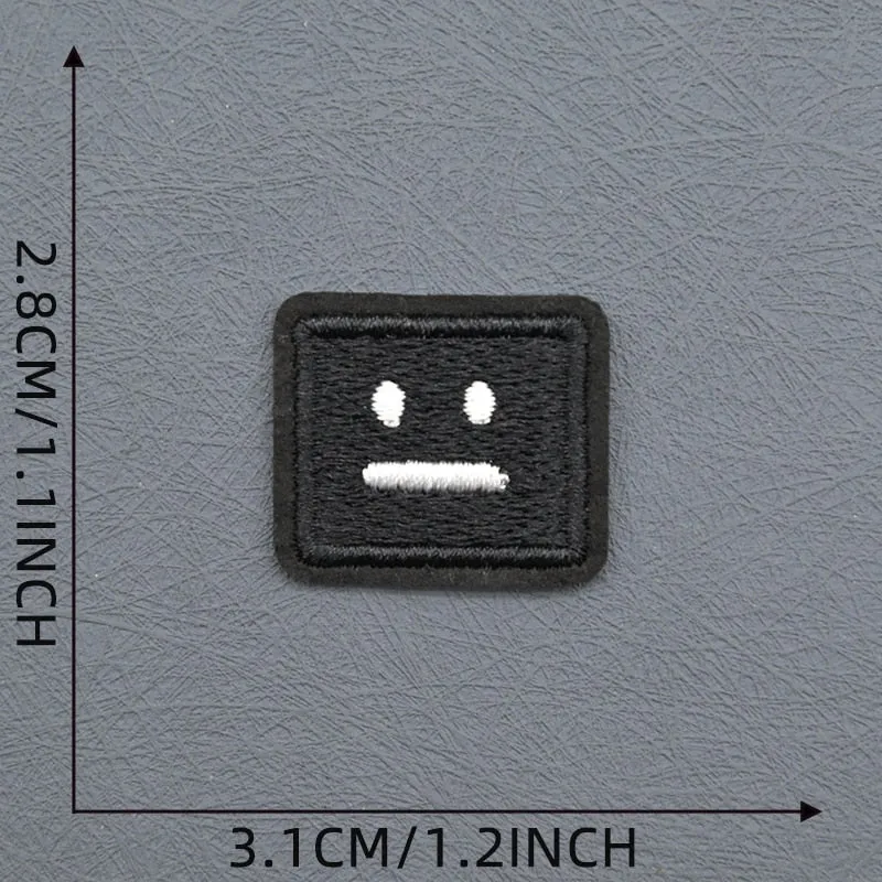 Poker Face Squares Patches