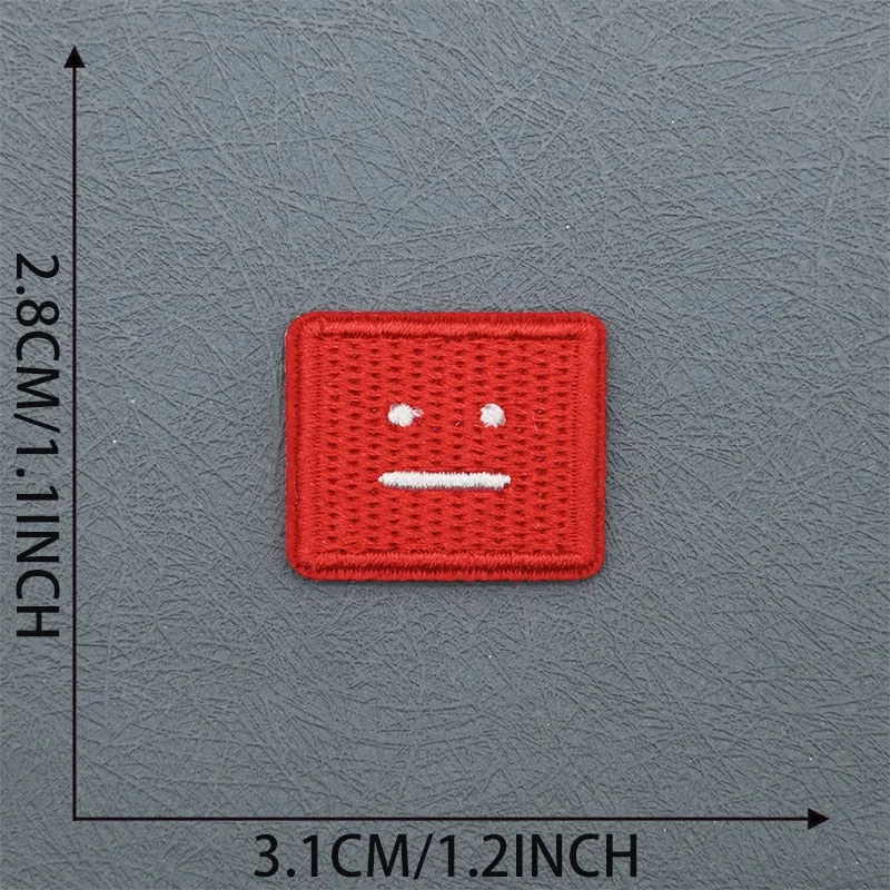Poker Face Squares Patches