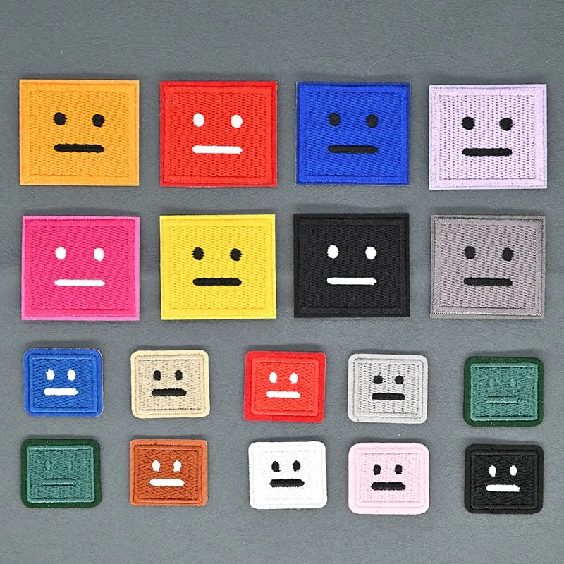 Poker Face Squares Patches