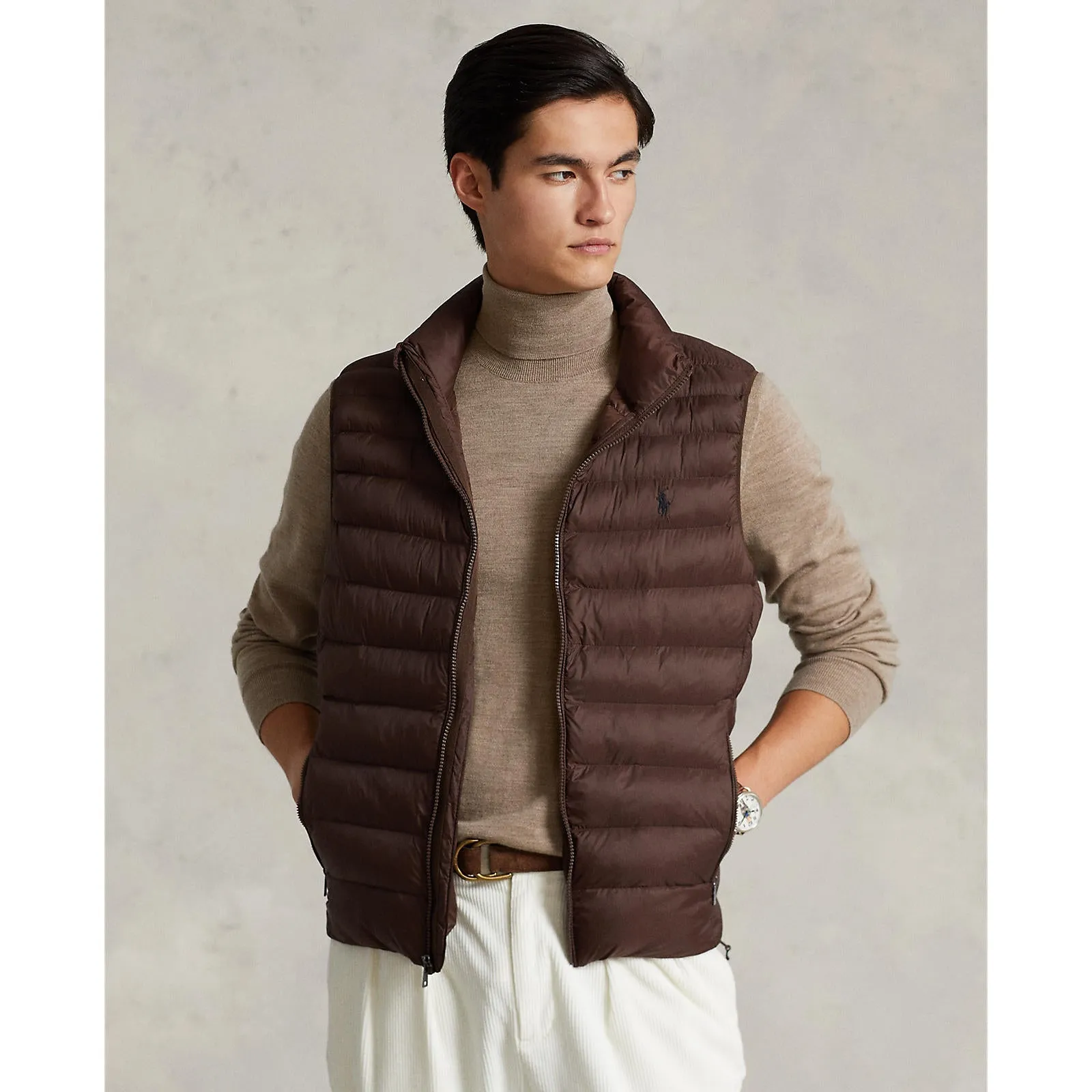 Polo Ralph Lauren - Packable Puffer Vest - Dark Brown