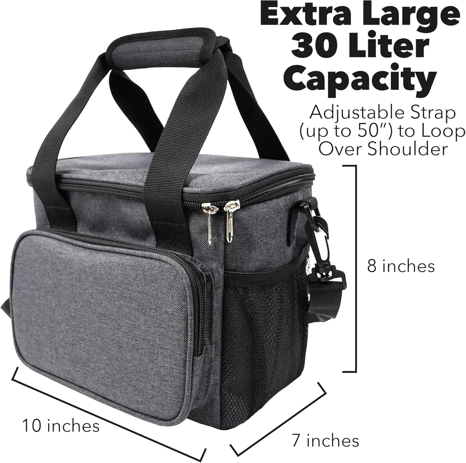 Popfunk Looney Tunes Bugs Bunny Soft Insulated Cooler Bag, Large Lunch Bag, Lightweight, Thermal and Reusable for Office, Picnic, Beach