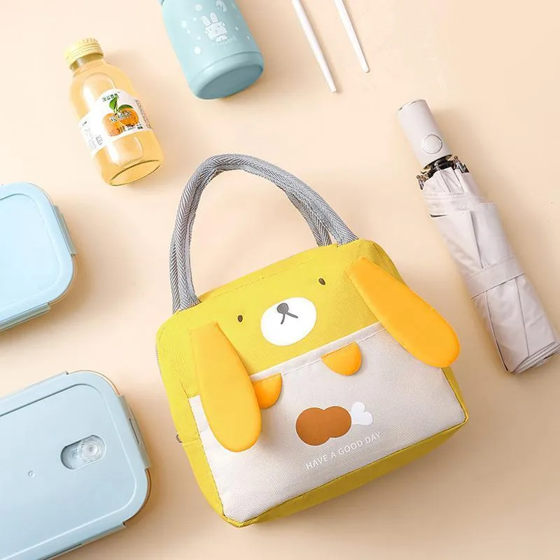 Portable Cute Lunch Bag 1PC 4Colours Thermal Insulated