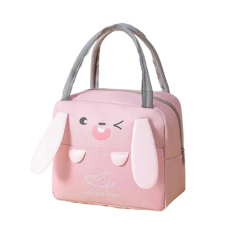 Portable Cute Lunch Bag 1PC 4Colours Thermal Insulated