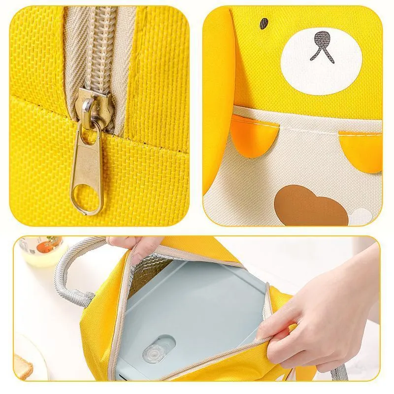 Portable Cute Lunch Bag 1PC 4Colours Thermal Insulated