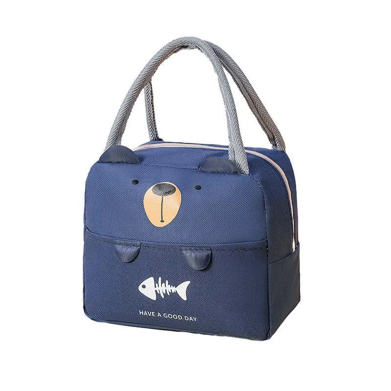 Portable Cute Lunch Bag 1PC 4Colours Thermal Insulated