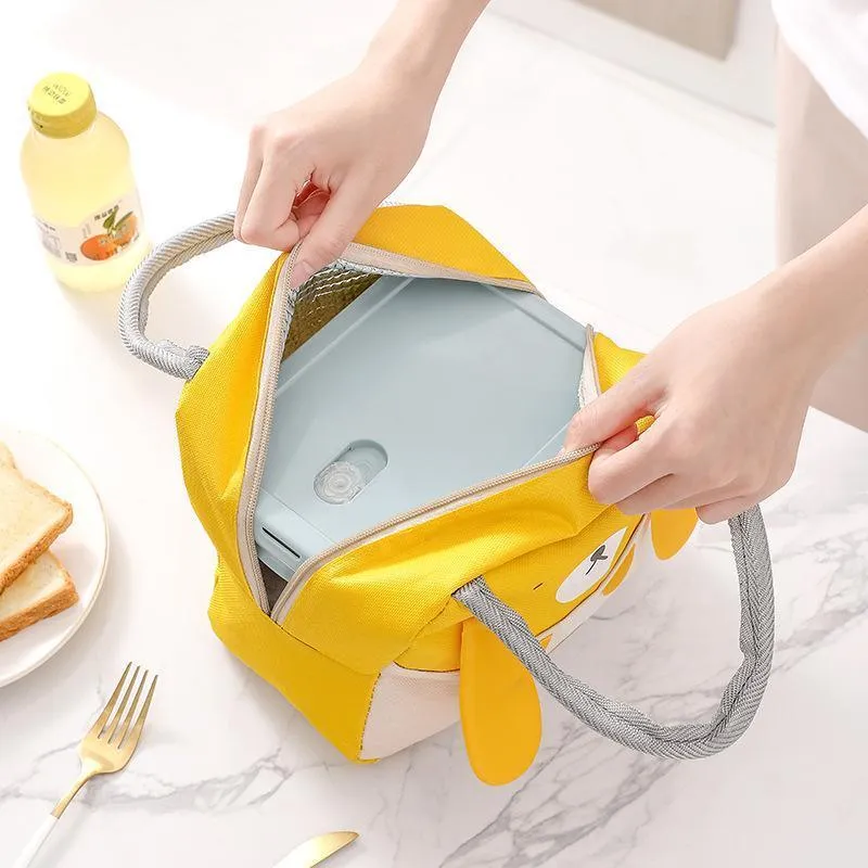 Portable Cute Lunch Bag 1PC 4Colours Thermal Insulated