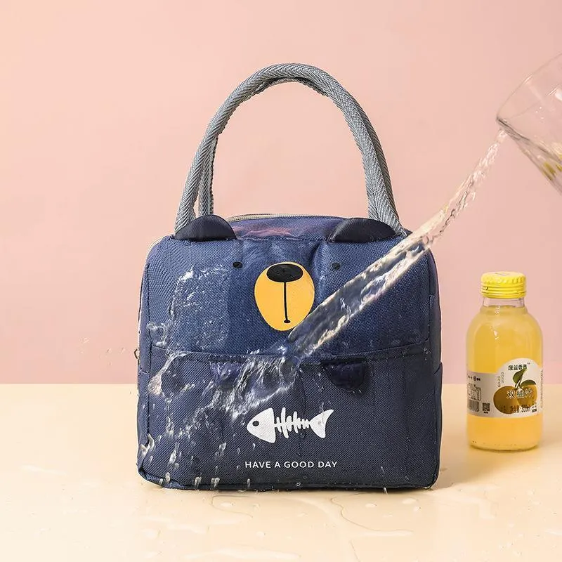Portable Cute Lunch Bag 1PC 4Colours Thermal Insulated