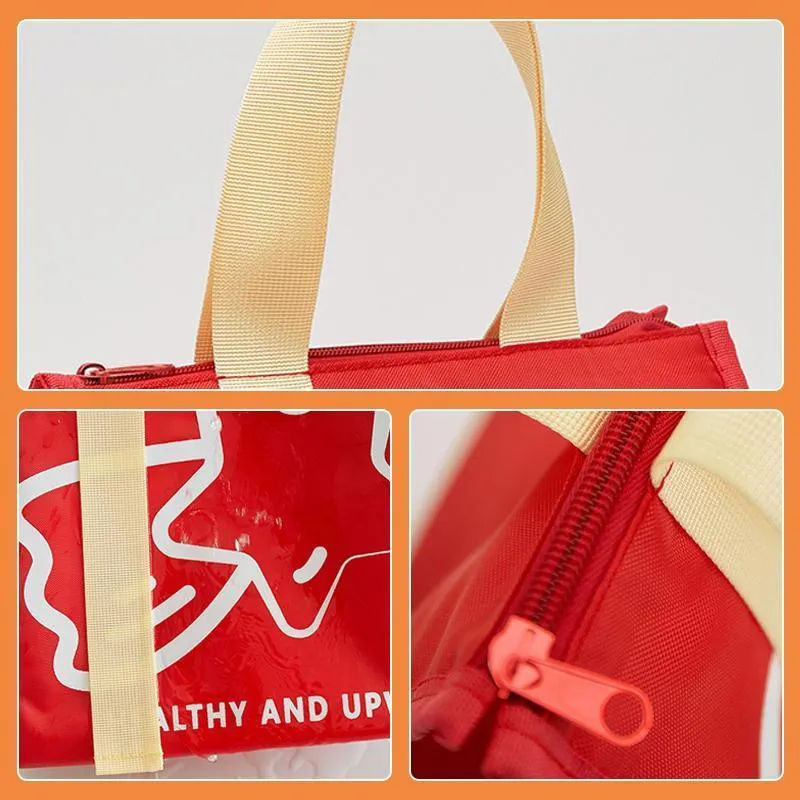 Portable Lunch Bag 1PC 5Colours Thermal Insulated