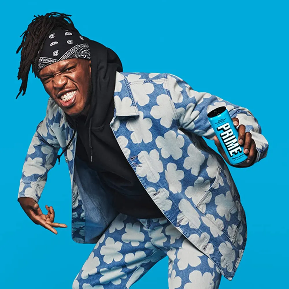 PRIME Energy BLUE RASPBERRY | Zero Sugar Energy Drink | Preworkout Energy | 200mg Caffeine with 355mg of Electrolytes and Coconut Water for Hydration| Vegan | Gluten Free |12 Fluid Ounce | 12 Pack