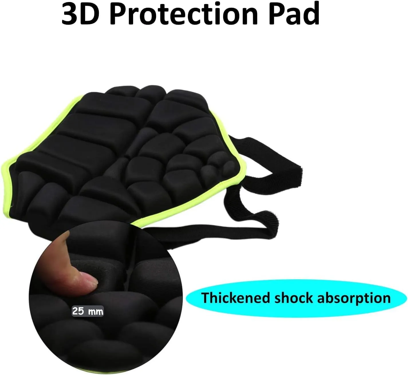 Protective Butt Pad, Children Extreme Sports Hip Pad Butt Pads for Skating Roller Hockey Pants Kids Skate Pads Impact Shorts Snowboard Padded Shorts, Children Under 12 Years Old
