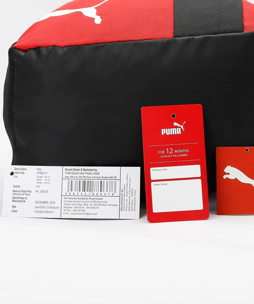 PUMA Rucksack, Red Black, Standard