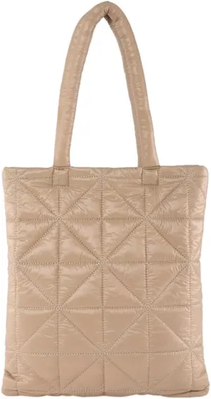 Quilted Tote Bags for Women Lightweight Padding Down Cotton Shoulder Bag Padded Large Handbag Top Handle Purse