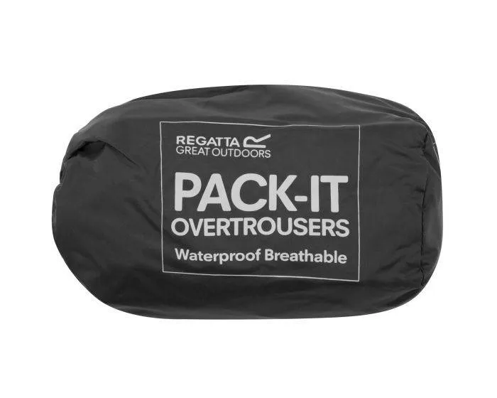 Regatta Ladies Pack It Waterproof Overtrousers RWW158 -BLACK