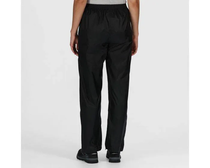 Regatta Ladies Pack It Waterproof Overtrousers RWW158 -BLACK