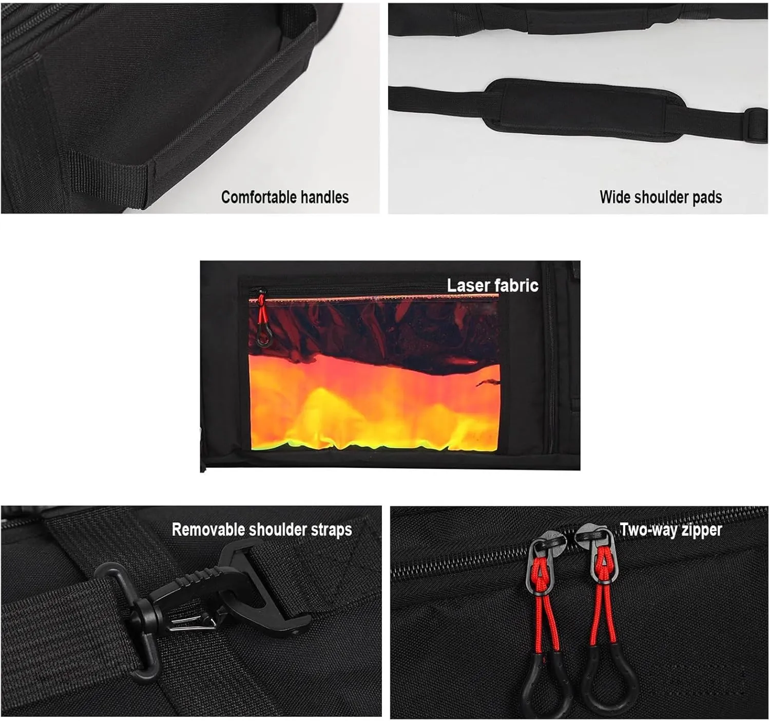 Roller Snowboard Bag with Wheels Adjustable Length Double Rolling Ski Bag Snow Roller Bag - Ski Bag with Wheels Foldable Wheeled Ski Bag Perfect for Travel
