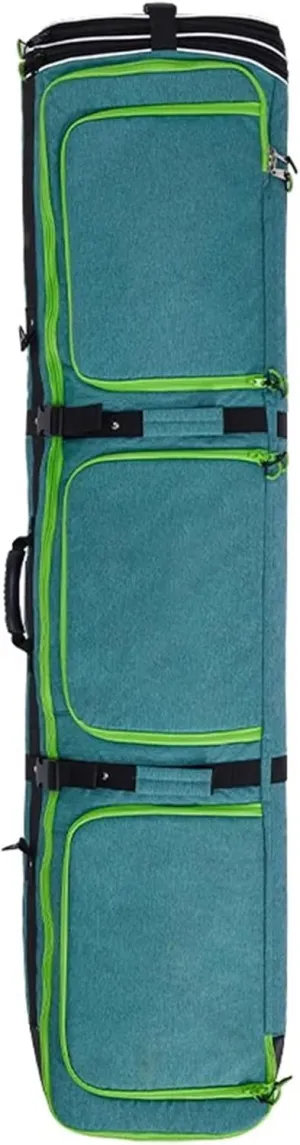 Roller Snowboard Bag with Wheels Double Rolling Ski Bag Adjustable Length Foldable Wheeled Ski Bag Waterproof Roller Snowboard Bag Extra Long/Wide/Deep for Air Travel
