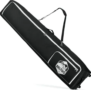 Rolling Ski/Snowboard Bag with Wheels for Air Travel - Holds 2 Pairs of Skis