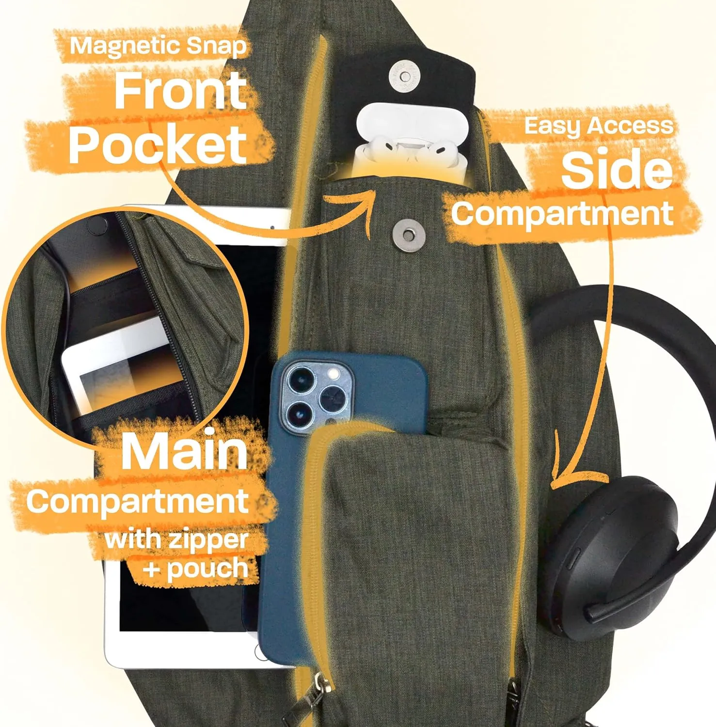 Rucksack, Charcoal, Rucksack