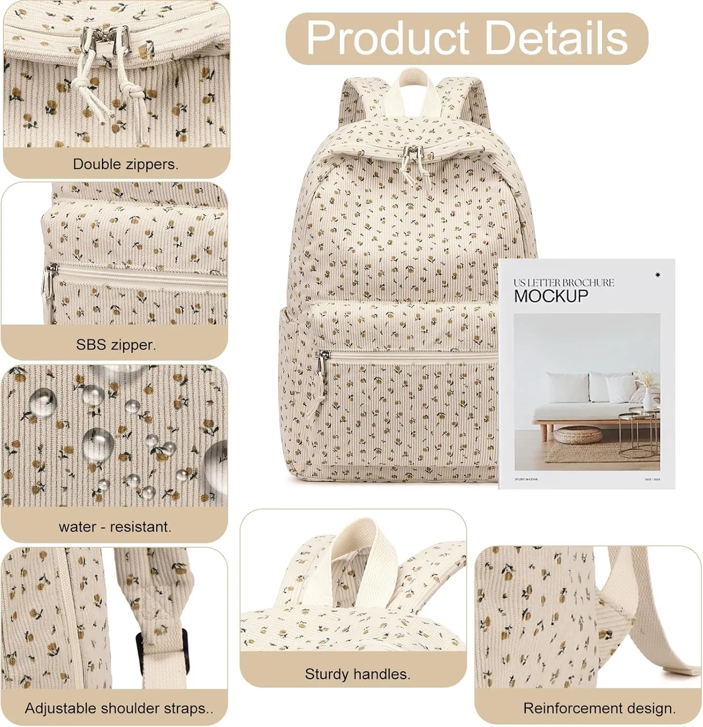 School Backpack Teen Girls Lightweight Bookbags Elementary Middle School College Back Pack Women Laptop Casual Daypacks