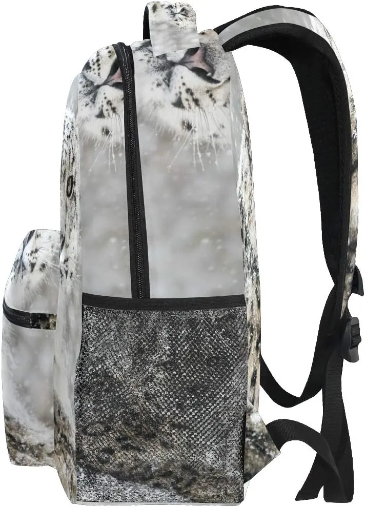 senya Snow Leopard Backpack School Bag Travel Daypack Rucksack for Students