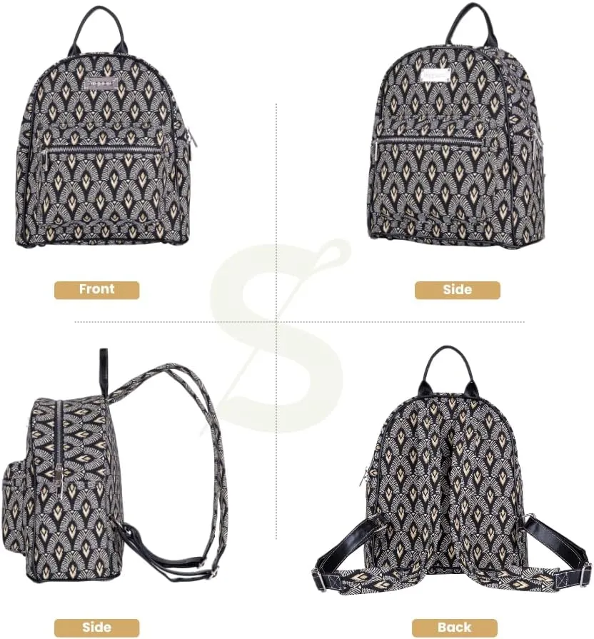 Signare Tapestry Women Backpack Rucksack Casual Daypack With Luxor Design (DAPK-LUXOR)