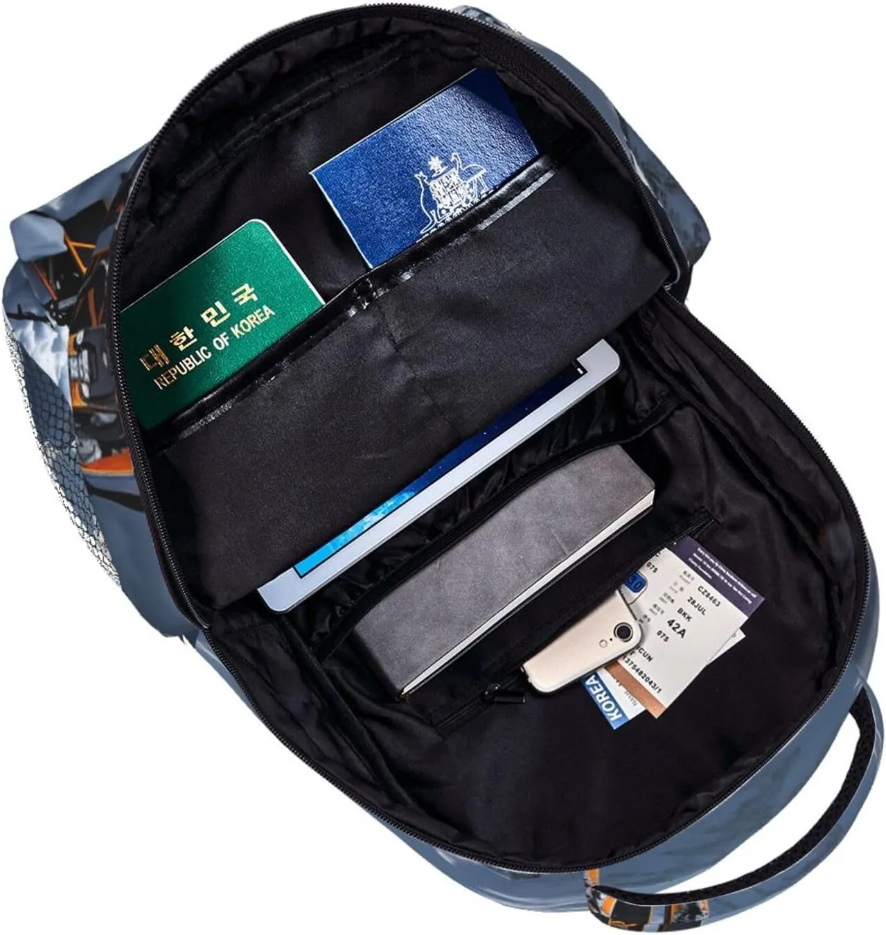 Skis on mountain Backpack for Men Women Casual Daypack Laptop Backpack Computer Bag Travel Laptop Bag