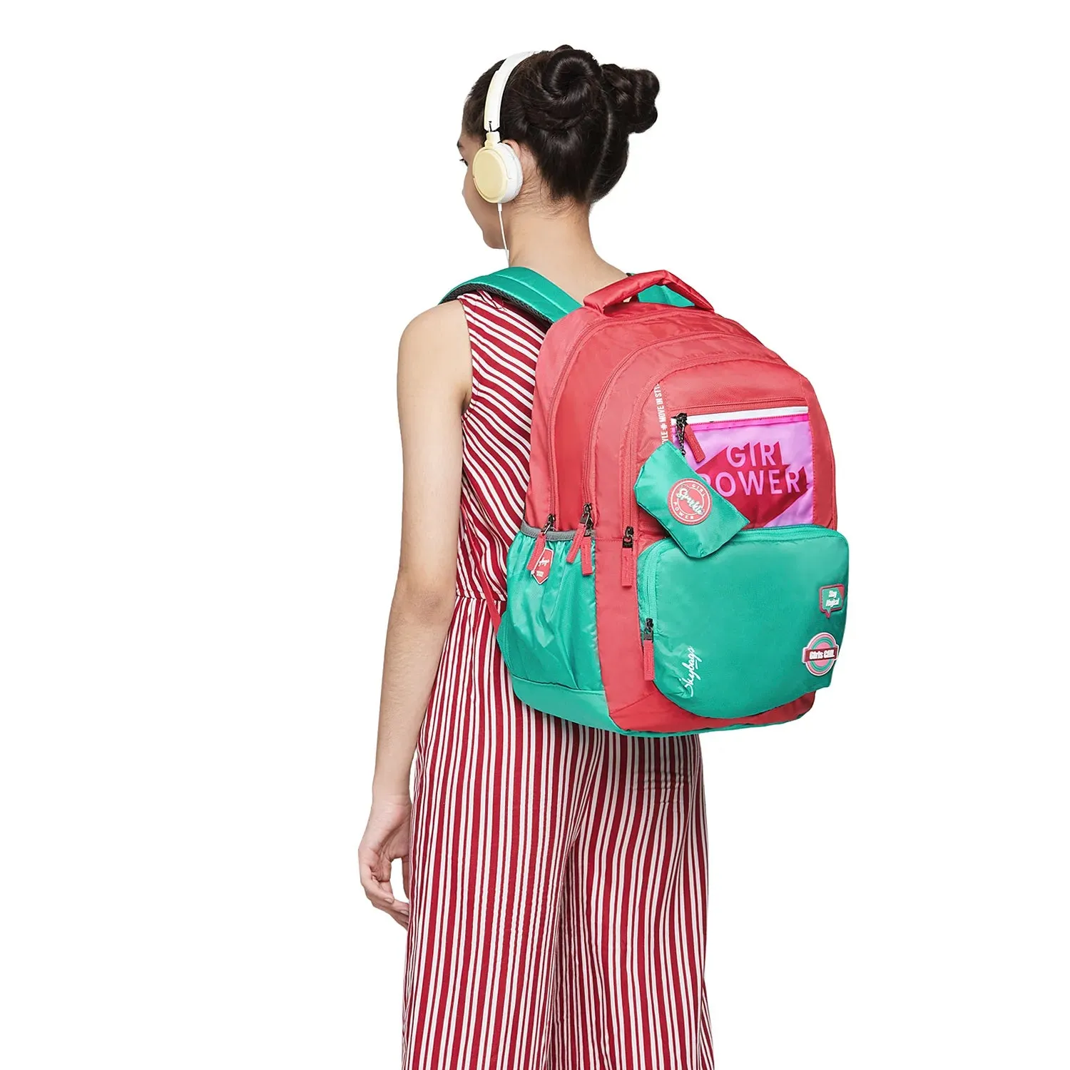 Skybags Drip NXT  02 BP With Coin Pouch Pink