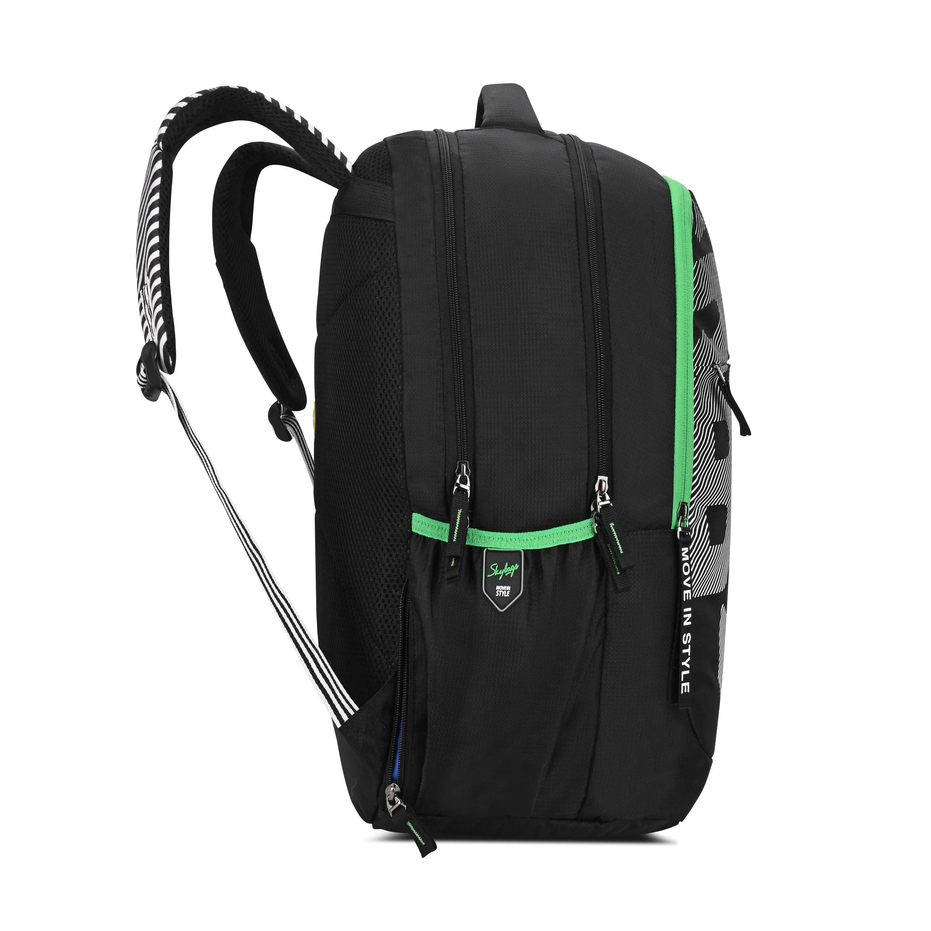 Skybags KLAN PLUS 01  SCHOOL BACKPACK BLACK