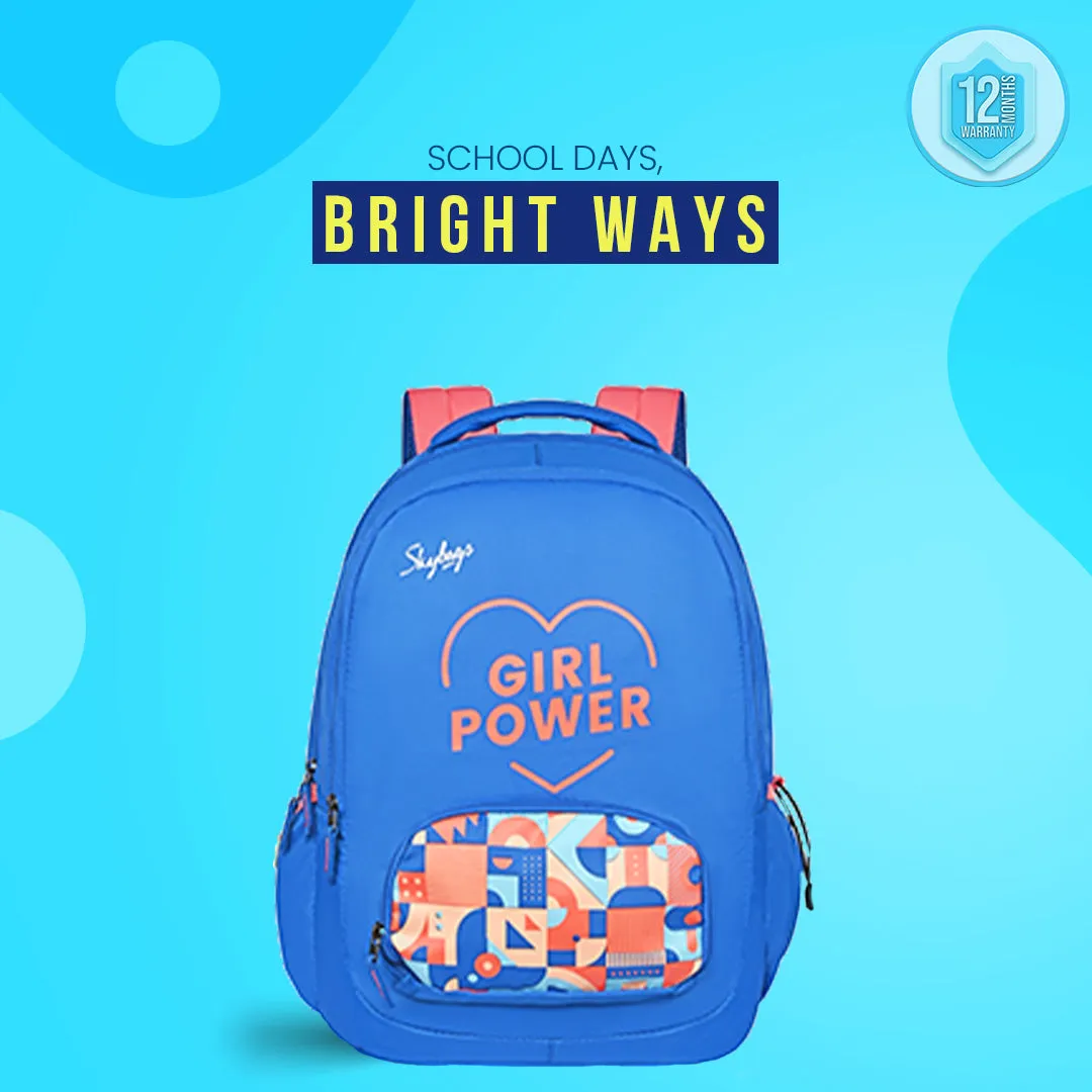 Skybags New Neon 23-04  School BP (H) Royal Blue