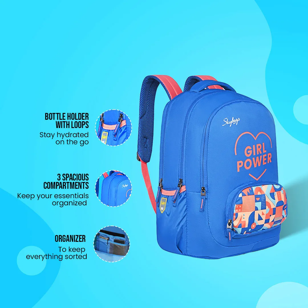Skybags New Neon 23-04  School BP (H) Royal Blue
