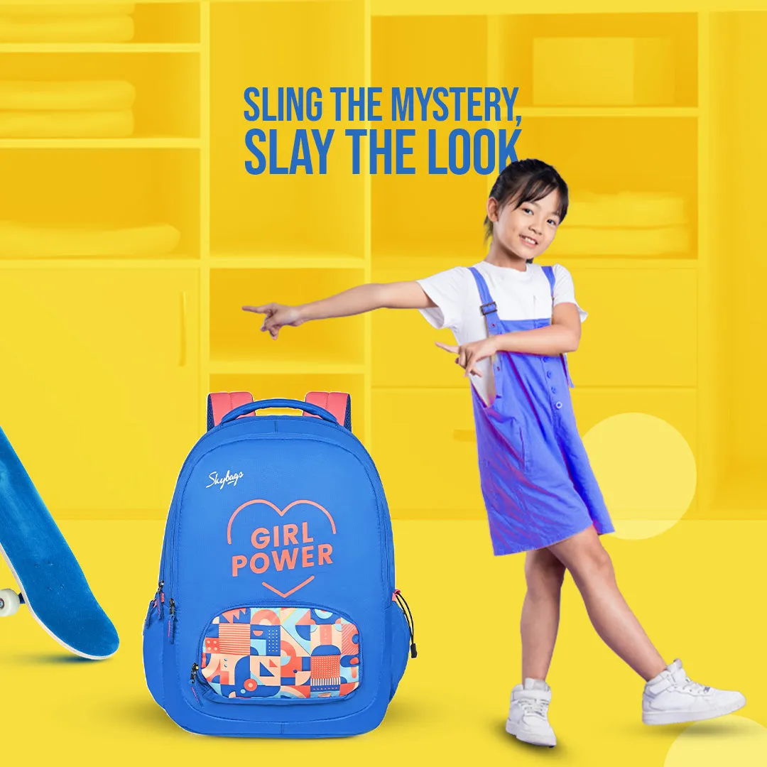 Skybags New Neon 23-04  School BP (H) Royal Blue