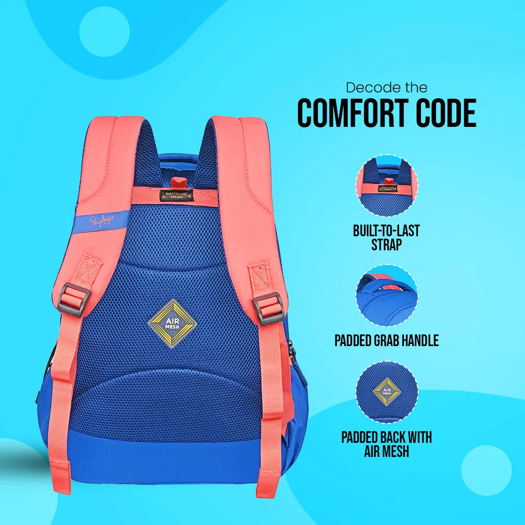 Skybags New Neon 23-04  School BP (H) Royal Blue