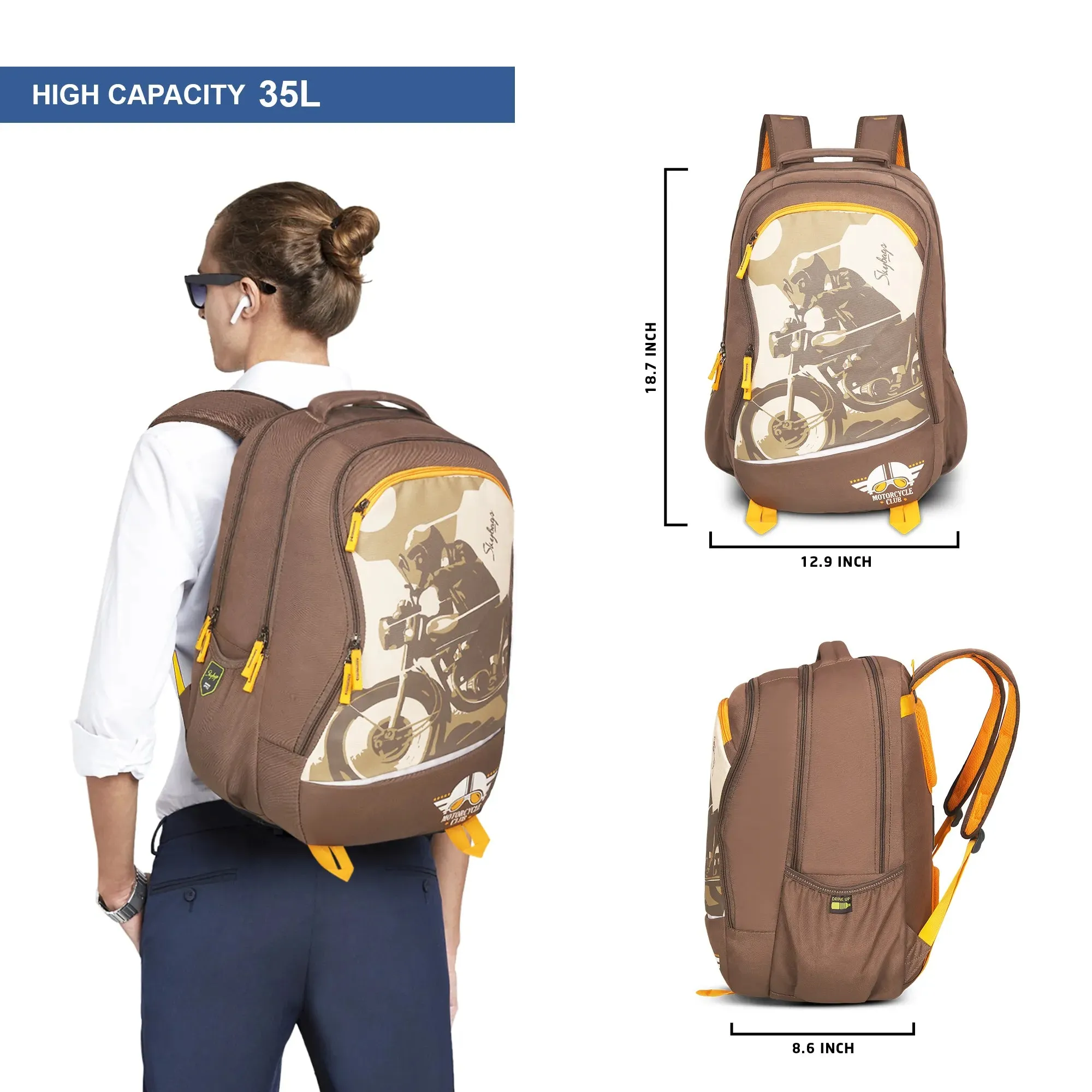 Skybags Offroader Pro  Laptop Backpack  Navy Blue